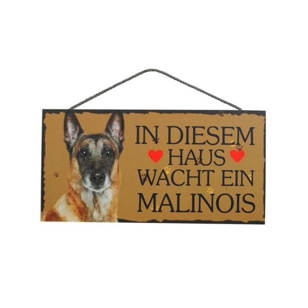 Tierschild Hund Holzschild Türschild - Malinois - Wandschild