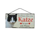 Tierschild Katze Türschild Wandschild -...