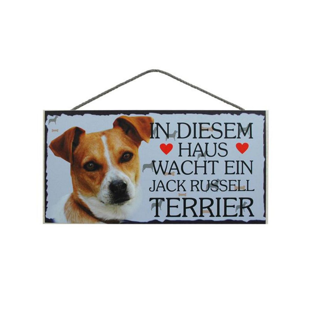 Tierschild Hund Holzschild Türschild - Jack Russell Terrier - Wandschild
