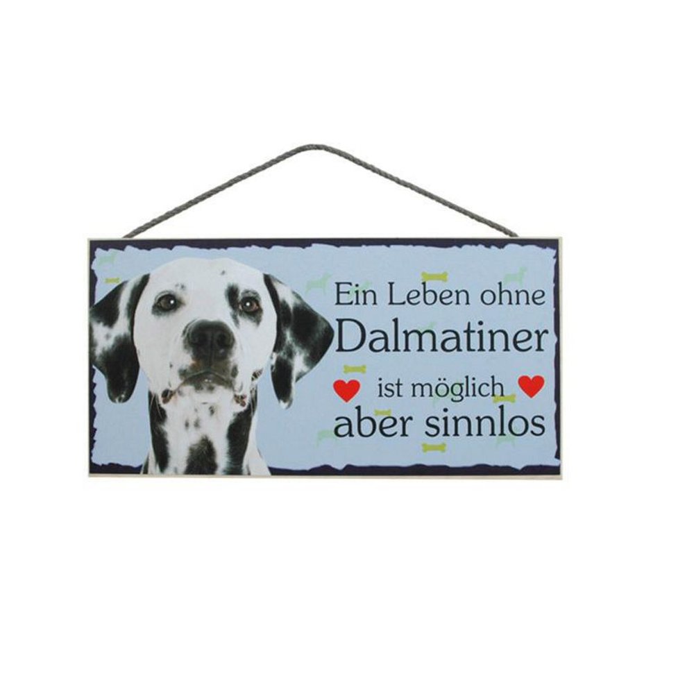 Tierschild Hund Holzschild Türschild - Dalmatiner - Wandschild