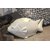 Teelichthalter Leuchter Fisch aus Porzelan, weiss glasiert maritime Deko