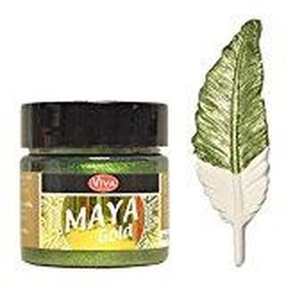 Viva Decor Maya Gold -Avocado- 45ml Metallglanz Farbe, Metallic Effekt