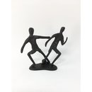 Casablanca - Mini-Design-Skulptur Fußballer aus Eisen brüniert Fussball