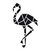 Flamingo Schablone stencil Viva Decor A4