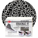 Crackle it Set -Schwarz- Viva Decor Textilfarbe &...