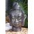 Glaskopf Buddha taupe gefrostet