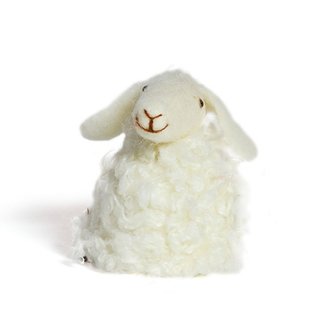 Eierwärmer Baden Aufsteller Tiermotiv "Schaf" für den fröhlichen Frühstückstisch - Tischdeko Eiermütze