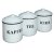 Emaille-Aufbewahrungsdose 3er Set Tee, Kaffee, Zucker 12cm