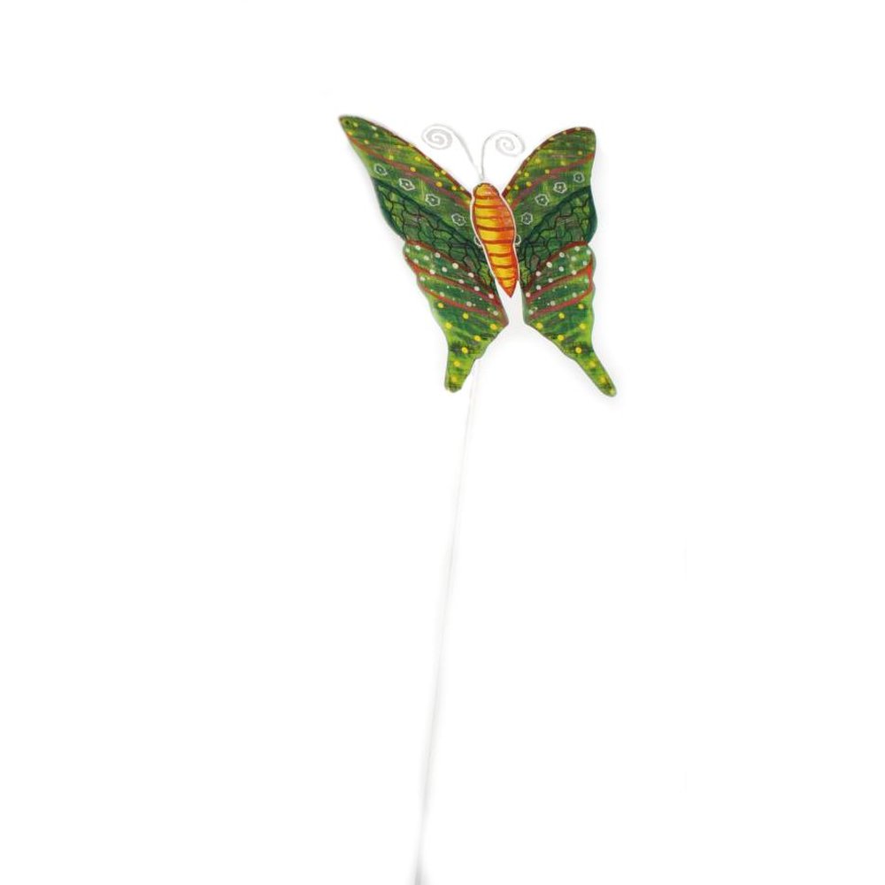 Gartenstecker mit Schmetterlinge Deko Butterfly_grün