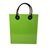 dekorativer Zeitungsständer Tasche Bag aus Metall in grün mit Kunstledergriffen Zeitung