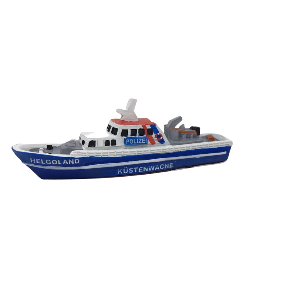 Schiffsmodel Polizei Helgoland Küstenwache Miniaturschiff