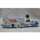 Schiffsmodell MS Fähre Nils Dacke TT-Line Szczecin Miniatur Boot Schiff ca. 12 cm