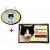 SET Fußmatte + Türschild schwarz-weiße Katze, Türmatte, Türvorleger, Tierschild