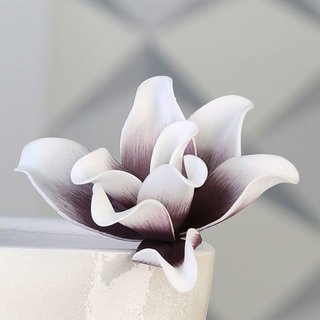 Foam Flower Rumba in weiß/beere Höhe 18 cm Kunstblume Dekoration für Vase