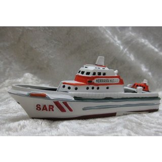 Schiff Miniatur Hermann Helms Boot Dekoration Cuxhaven Seenotkreuzer