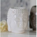 Aromabrenner Buddha Duftlampe Keramik weiss