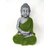 Buddha Gewand grün geflockt Magnesia geschützter Außenbereich Gartendeko