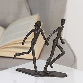 Design Skulptur  Running  aus Eisen brüniert