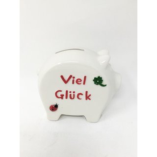 Spardose Sparschwein - Viel Glück - Berufsanfänger...