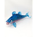 Skulptur Karpfen Glas blau / rosa Dekofigur Fisch Angler Fischer Meer 