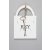 Schlüsselboard aus MDF in weiß, 15 x 2 x 22 cm, Schlüsselbrett