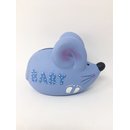 Spardose Maus Baby blau Keramik Länge 12cm Babyboy...