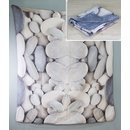 Decke Stones Polyester. grau 140x160