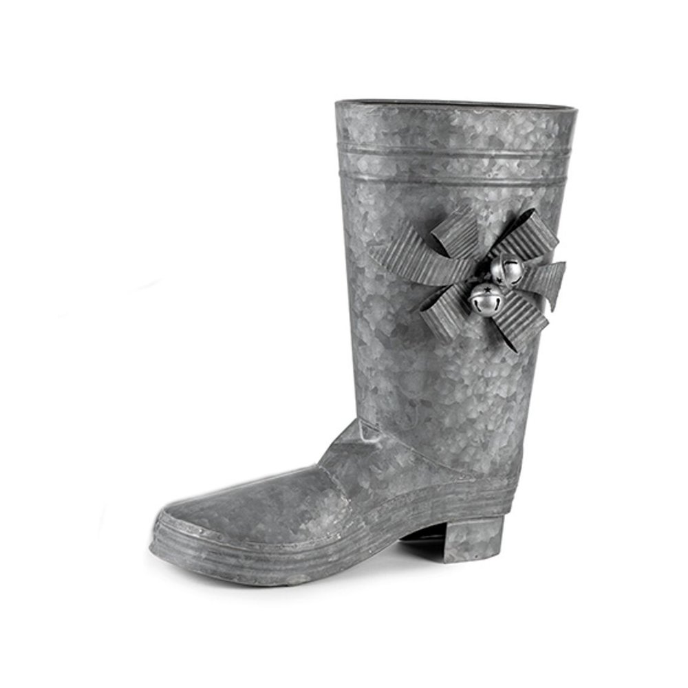 Stiefel aus Metall links mit Glöckchenl 30x37 cm
