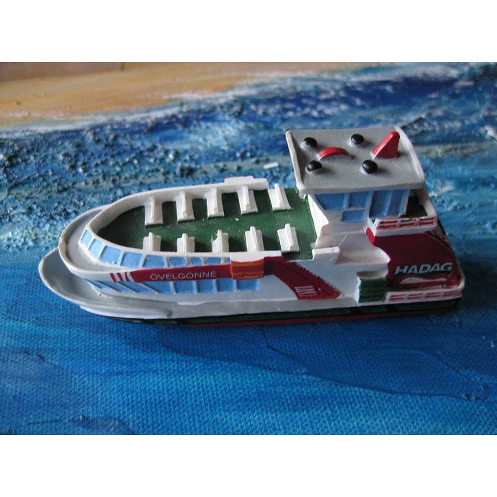 Schiffsmodell MS Övelgönne Boot Schiff ca. 11 cm x 5,5 cm