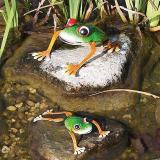 Frosch - Colorado Frog - Frösche 2er Set Dekoration für den Außenbereich
