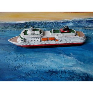 Schiffsmodell MS Finnmarken Miniatur Boot Schiff Länge ca. 18 cm Deko