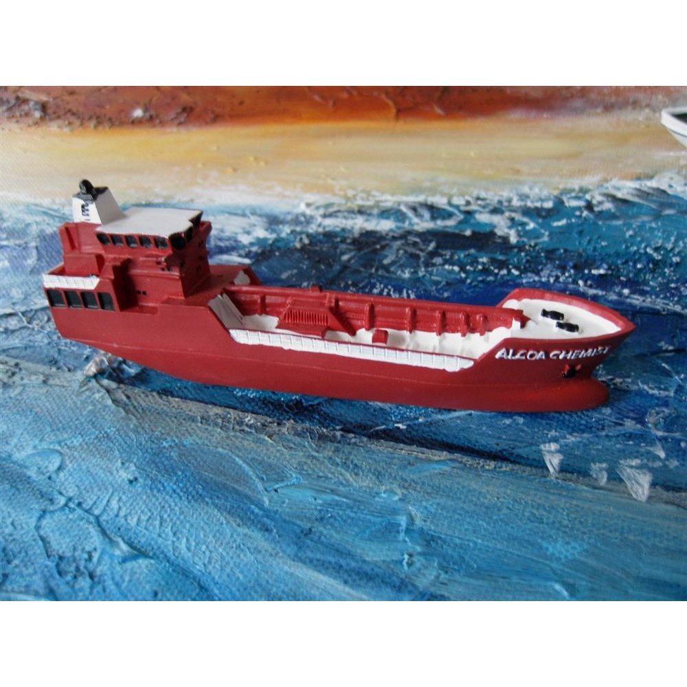 Schiffsmodell Chemietanker Alcoa Chemist Miniatur Boot Schiff ca. 12 cm Tanker