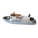 Schiffsmodell MS Funny Girl Miniatur Boot Schiff ca. 12 cm