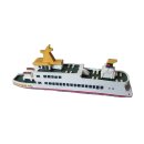 Schiffsmodell MS Langeoog IV Miniatur Boot Schiff ca. 12 cm