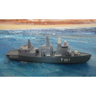 Schiffsmodell Marine Fregatte Bremen F207 Miniatur Boot Schiff ca. 12 cm