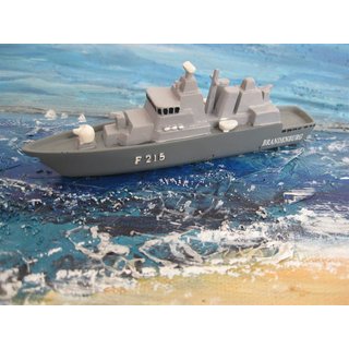 Schiffsmodell Marine Fregatte Brandenburg F215 Miniatur Boot Schiff ca. 12 cm