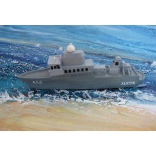 Schiffsmodell Marine Flottendienstboot Alster A50 Miniatur Boot Schiff ca. 12 cm