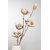 Foam Flower Lagarto Farbe weiss/braun 115 cm Dekoblume Zweig