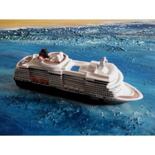 Schiffsmodell MS Queen Victoria Miniatur Boot Schiff ca. 12 cm Kreuzfahrtschiff