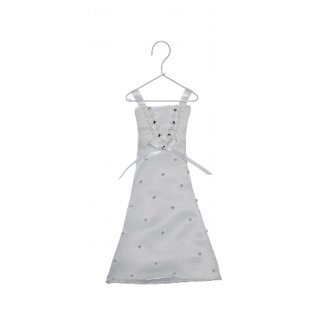 Hochzeitskleid für Geldgeschenke "Elegance", Kleid mit Stickerei Brautkleid 23cm