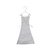 Hochzeitskleid für Geldgeschenke "Elegance", Kleid mit Stickerei Brautkleid 23cm