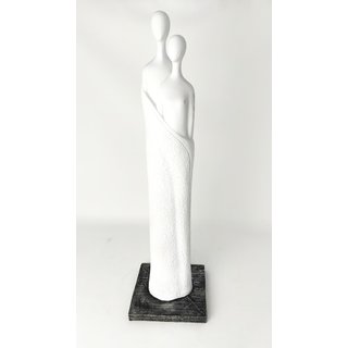 Casablanca - Skulptur FAITH Liebe Paar Gemeinsam Valentinstag Zusammenhalt Ehe Liebespaar Dekofiguren Deko- 48cm - weiss