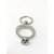 Schlüsselanhänger Ring aus Metall · silber glänzend mit Brillant in schwarzer Geschenkbox