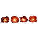 Lichtergirlande " Rosen" 18-teilig, 4,70 m, 18 Mini Lichter, weinrot