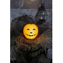 LED-Halloween-Leuchte Kürbis / Pumpkin Farbe orange ca.17x18 cm mit Erdspieß und Trafo
