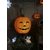 LED-Halloween-Leuchte Kürbis / Pumpkin Farbe orange ca.17x18 cm mit Erdspieß und Trafo