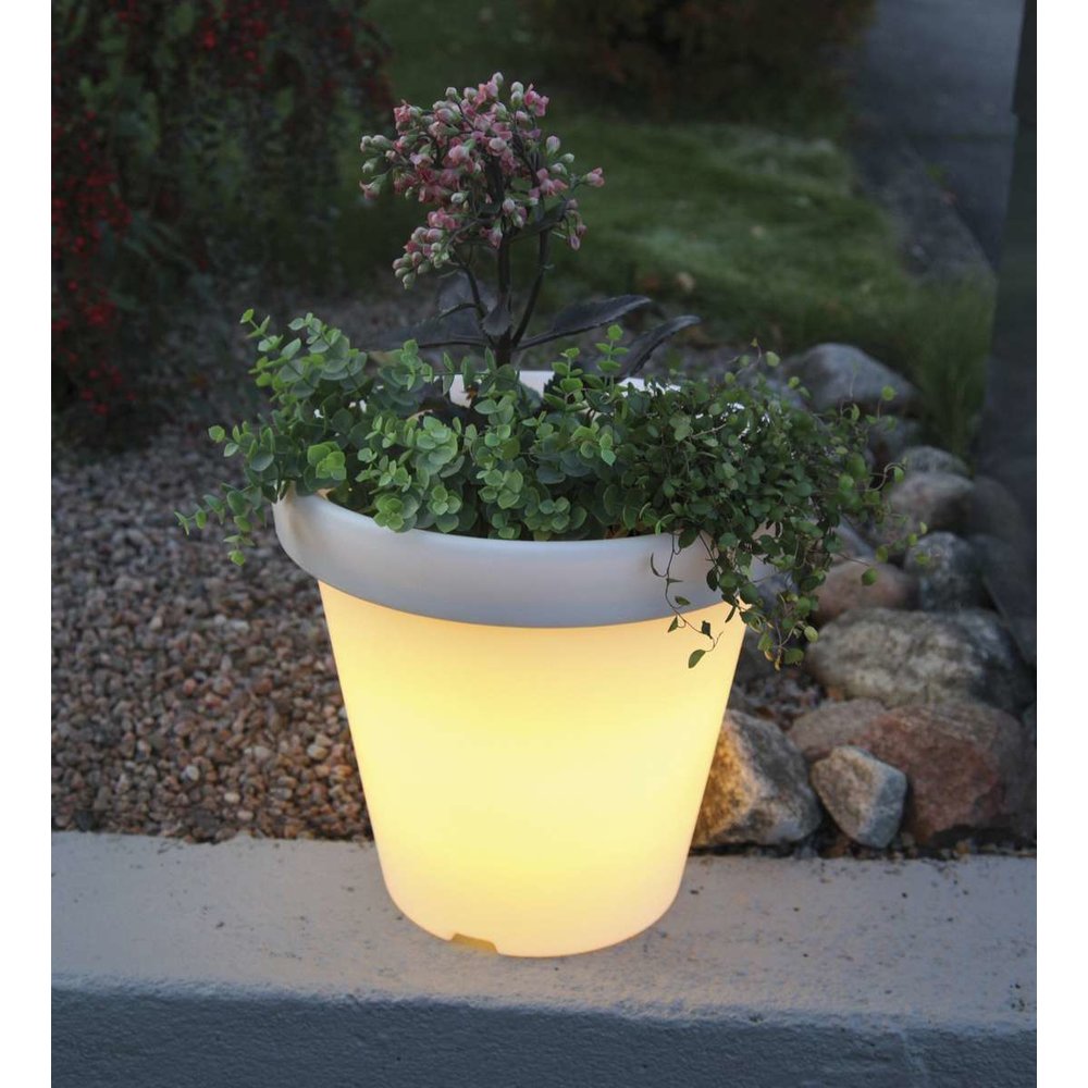 System 24 LED-POT - Start Höhe 36 cm Farbe weiss outdoor