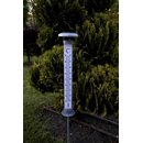 LED-Solar-Thermometer 1 warmwhite Led Höhe ca.107 cm Solarpanel outdoor