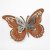 Schmetterling Wandschmuck Gartendeko aus Metall Rosteffekt 37cm