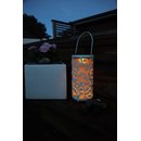 LED-Solar-Laterne Lantern weiss 1 warm white LED Solarpanel Akku outdoor